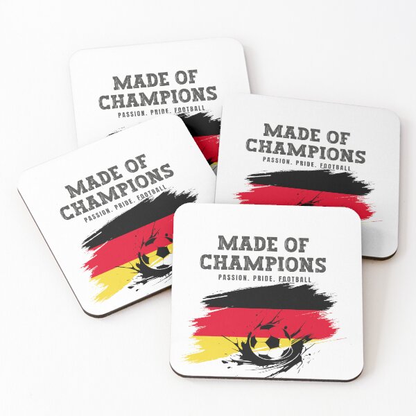 Item preview, Made of Champions Germany  Soccer Fan T-Shirt | Passion Pride Football designed and sold by PodXDesigns.