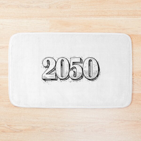 Item preview, 2050 numbers in black and white  designed and sold by wallartofmio.