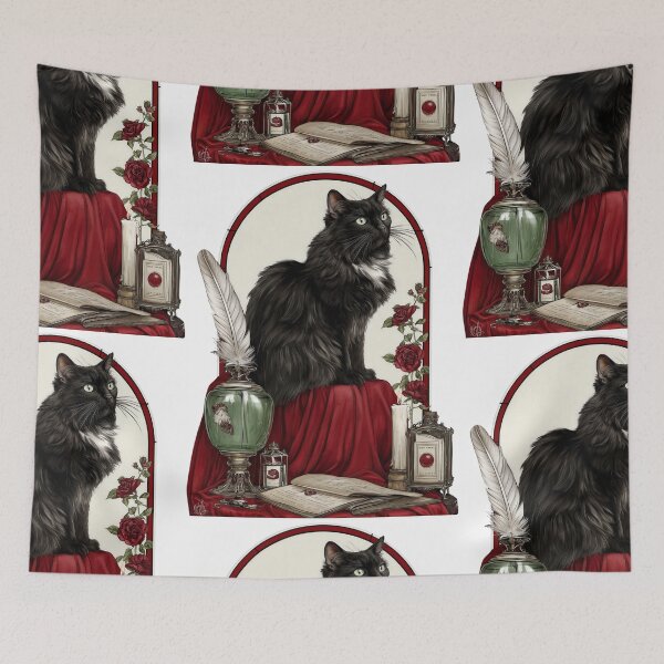 Item preview, Vintage black cat designed and sold by MendaciousMina.