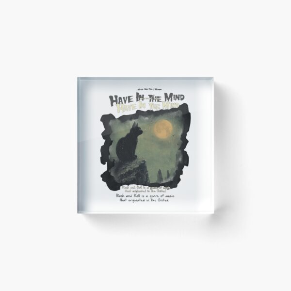 Item preview, Have In The Mind Black Cat Full Moon Art designed and sold by SarvynStudio.