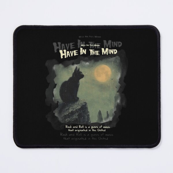 Item preview, Have In The Mind Black Cat Full Moon Art designed and sold by SarvynStudio.