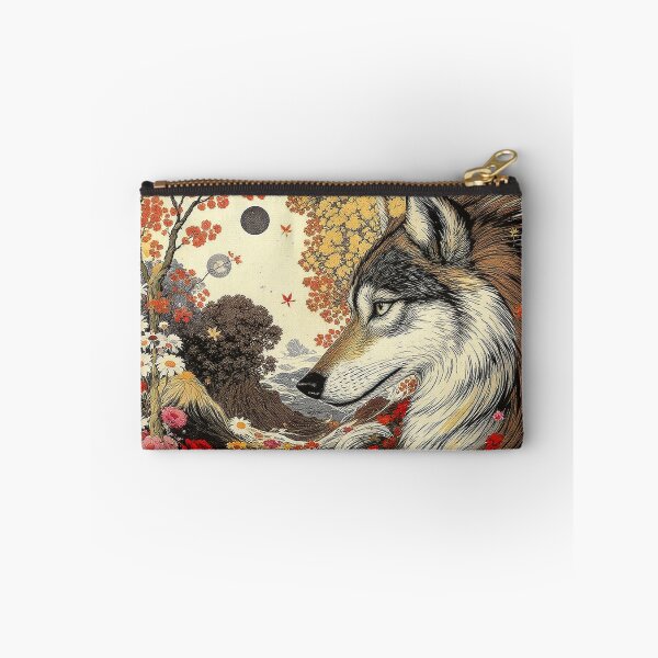 Item preview, Dog Lover Wolf In Floral Nature Scene  designed and sold by GaffaDesigns.