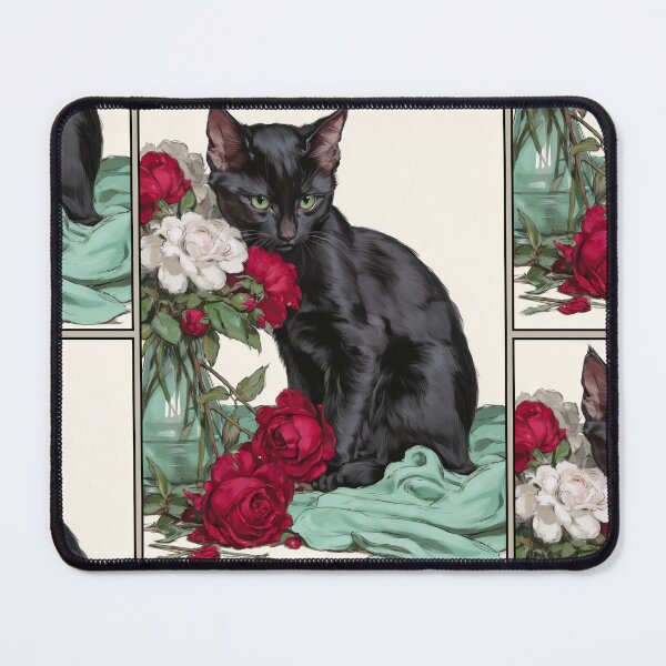 Item preview, Vintage black cat designed and sold by MendaciousMina.