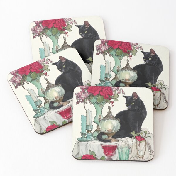 Item preview, Vintage black cat designed and sold by MendaciousMina.
