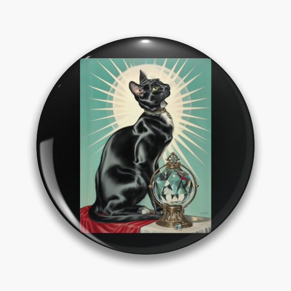 Item preview, Vintage black cat designed and sold by MendaciousMina.