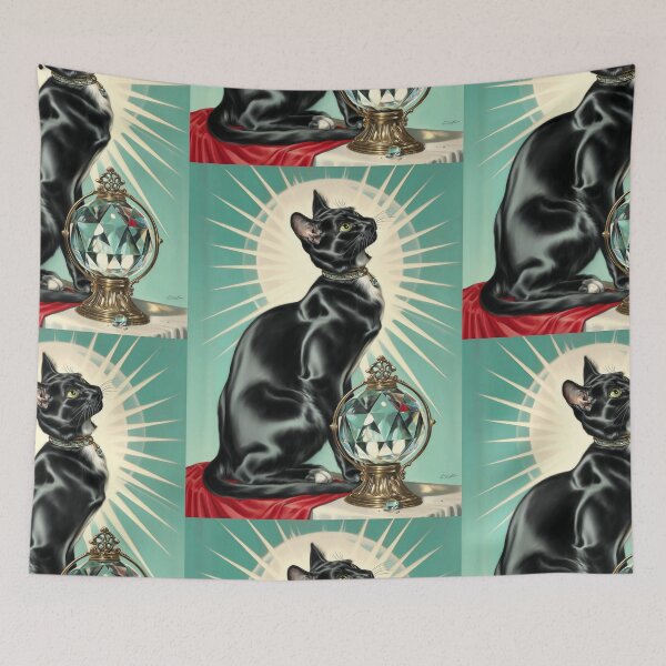 Item preview, Vintage black cat designed and sold by MendaciousMina.