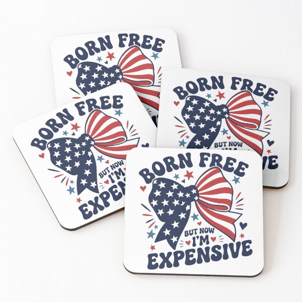 Item preview, Funny 4th July Bow Girls Born Free But Now Im Expensive designed and sold by BornBorn.