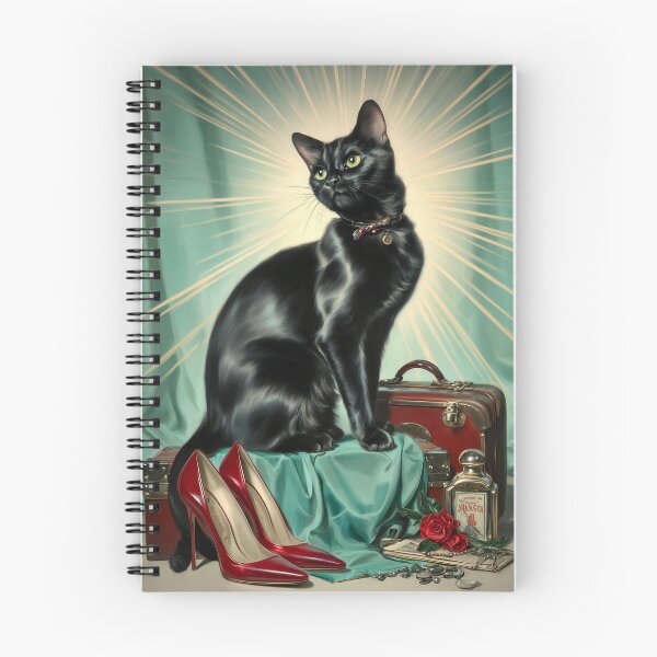 Item preview, Vintage black cat designed and sold by MendaciousMina.