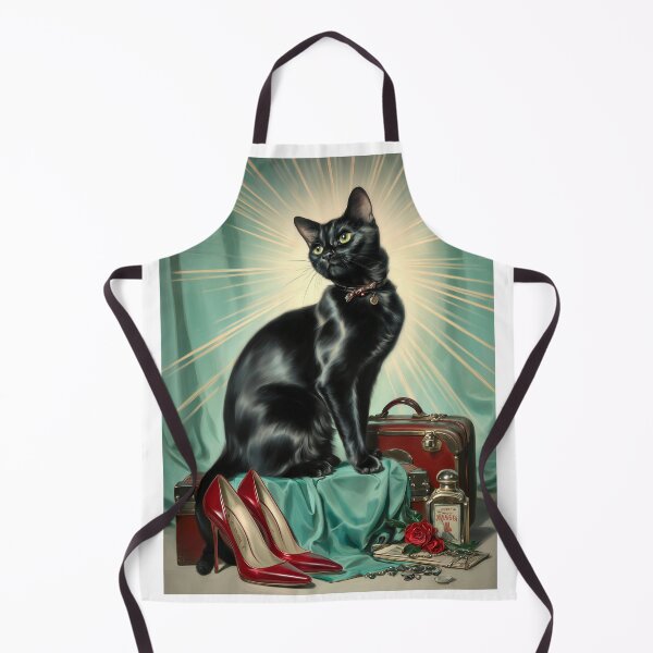 Item preview, Vintage black cat designed and sold by MendaciousMina.
