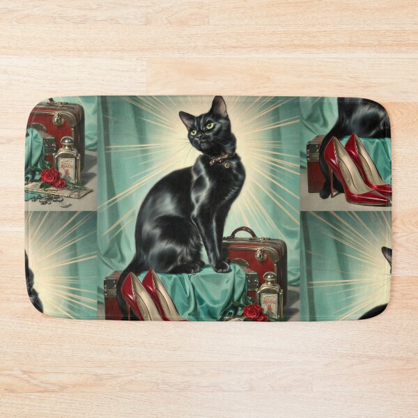 Item preview, Vintage black cat designed and sold by MendaciousMina.