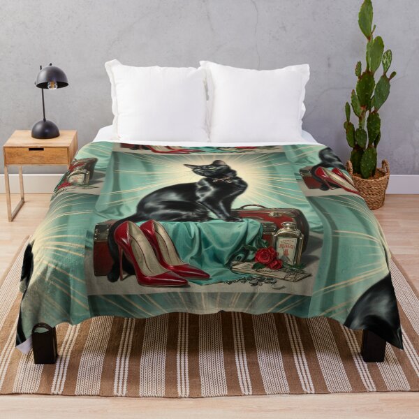 Item preview, Vintage black cat designed and sold by MendaciousMina.