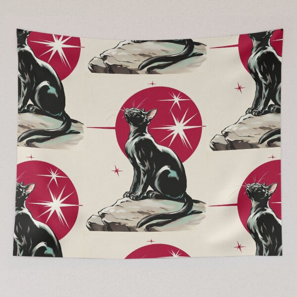 Item preview, Vintage black cat designed and sold by MendaciousMina.
