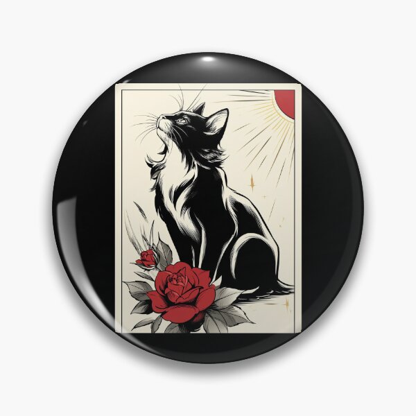 Item preview, Vintage black cat designed and sold by MendaciousMina.
