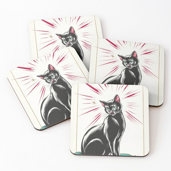 Item preview, Vintage black cat designed and sold by MendaciousMina.