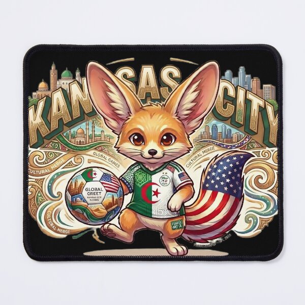Item preview, Fennec Fox Football Fan - 2026 Global Soccer Edition designed and sold by printozaShop.