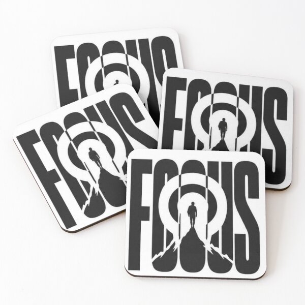 Item preview, Focus Builds Results | Negative Space Typography Design designed and sold by layalistoresa.