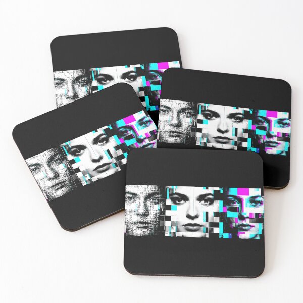 Item preview, Adversarial Glitch Faces AI Privacy Digital Identity Portrait designed and sold by AnnSign.