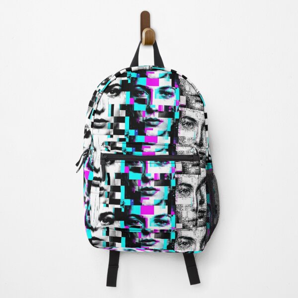 Item preview, Adversarial Glitch Faces AI Privacy Digital Identity Portrait designed and sold by AnnSign.