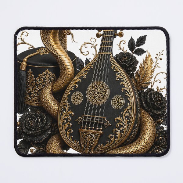 Item preview, Elegant Black and Gold Musical Instruments Art Collection designed and sold by Mnrrstudio.