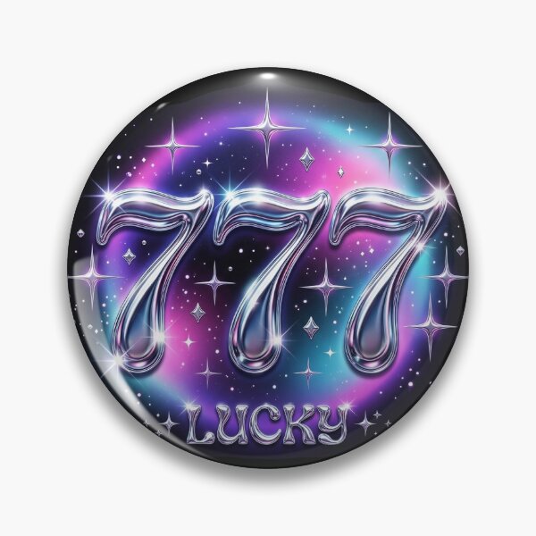 Item preview, Y2K 777 Angel Number Liquid Chrome designed and sold by DuckOddity.