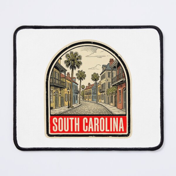 Item preview, Retro South Carolina Charleston Street Vintage Travel Badge Design designed and sold by Paper Drip.