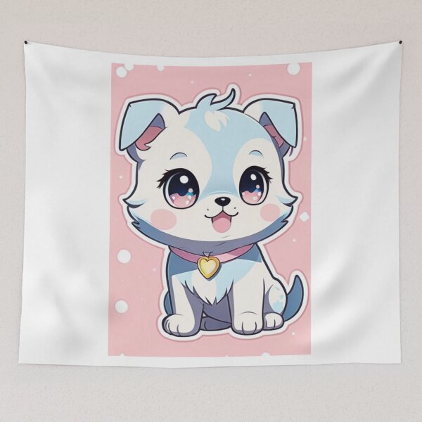 Artikelvorschau, Art - Adorable Puppy, Kawaii Aesthetic and Japanese Pop Culture entworfen und verkauft von DoodyPets.