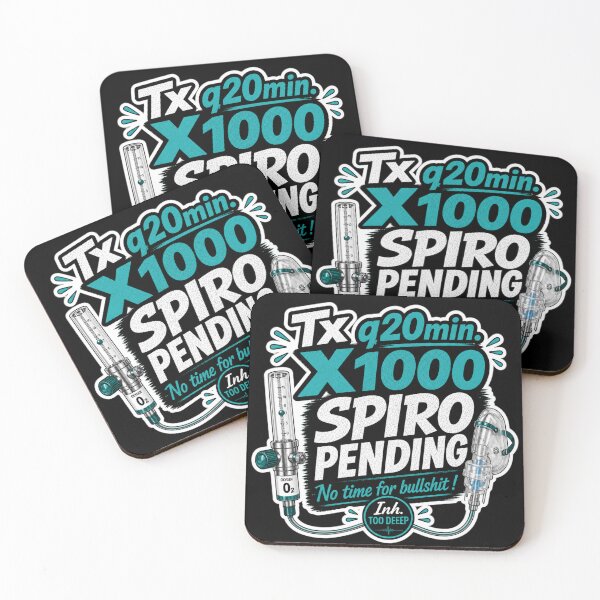 Item preview, Tx q20min. x1000, Spiro Pending, No Time for Bullshit! | Respiratory Therapist Humor | Inh. Too Deep designed and sold by CollectionsJEm.