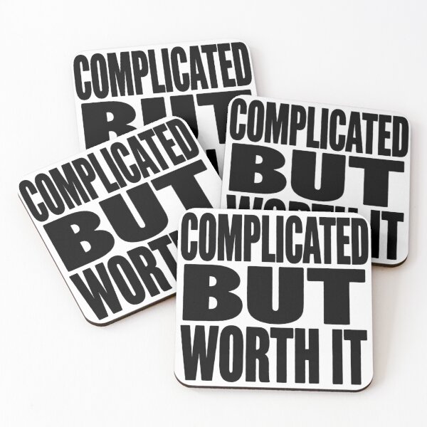 Item preview, Complicated But Worth It Mental Health Awareness Humor Tee designed and sold by MynameisJEFF.