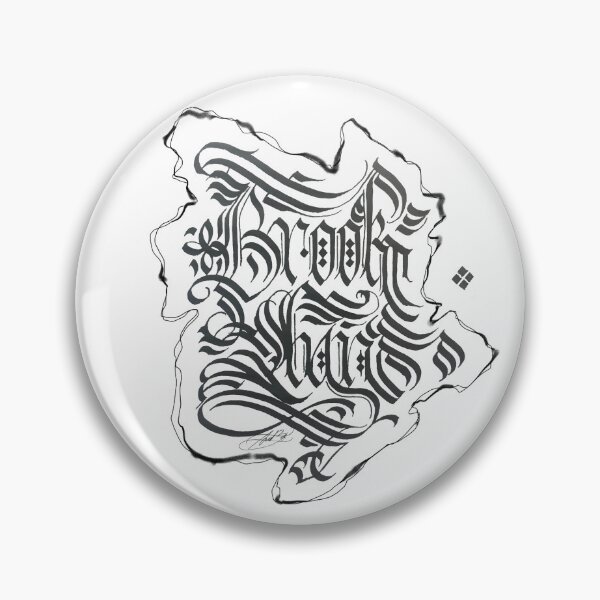 Item preview, Brooklyn Map Cadel Calligraphy designed and sold by SarahJoyScribe.