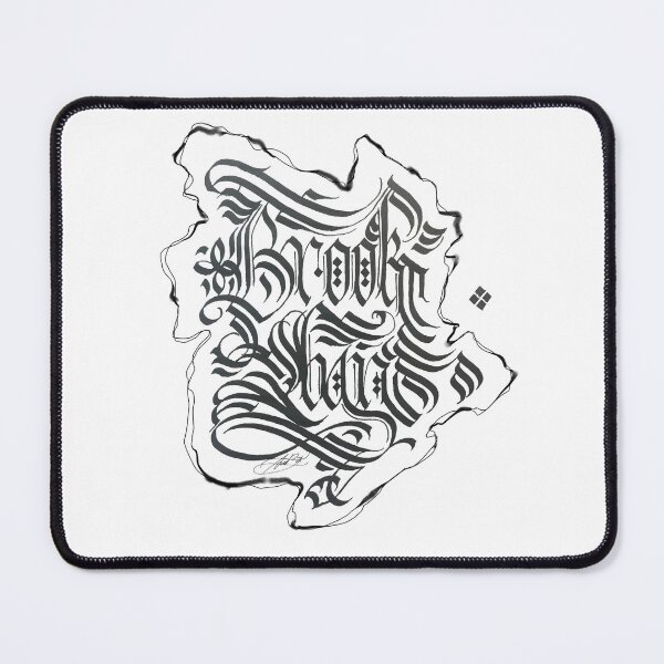 Item preview, Brooklyn Map Cadel Calligraphy designed and sold by SarahJoyScribe.