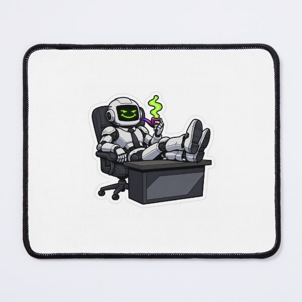 Item preview, AI Agent CEO Sticker | Funny Artificial Intelligence Office Humor Gift designed and sold by PixelForge Studio2.