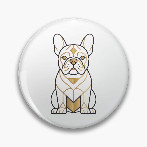 Item preview, Art Deco Bulldog Mascot designed and sold by Modern Mascot Archive.