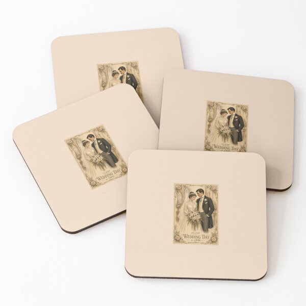 Item preview, On Your Wedding Day – Edwardian Wedding Greeting Card (1900s) designed and sold by Novel Works Studio.