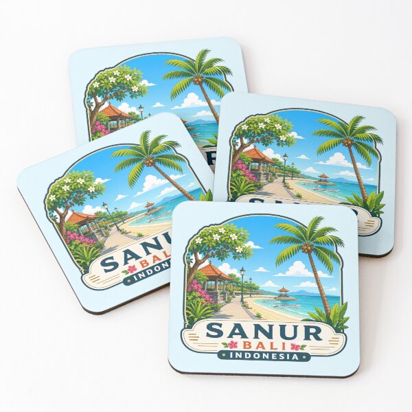 Item preview, Sanur, Bali, Indonesia - Tropical Beach designed and sold by Myra365Art.