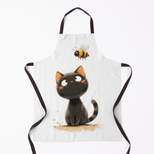 Item preview, Cute Kitten and Bumble Bee designed and sold by hinomaru.