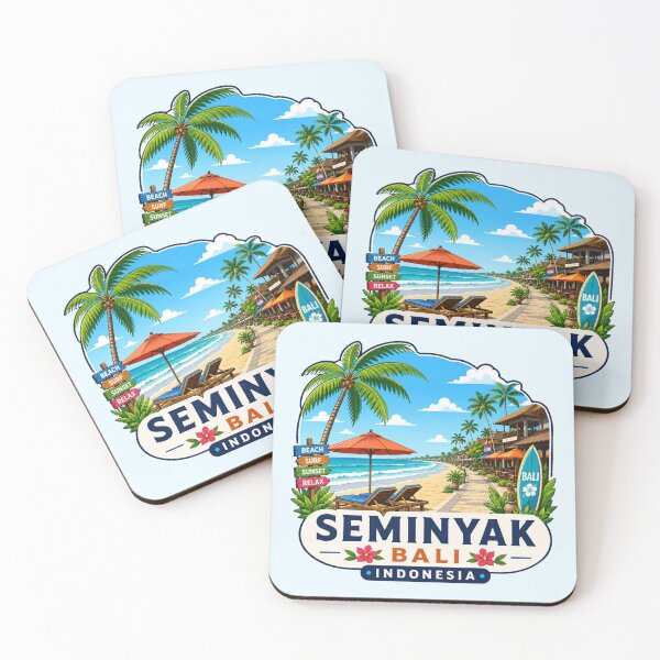 Item preview, Seminyak, Bali, Indonesia - Tropical Beach designed and sold by Myra365Art.