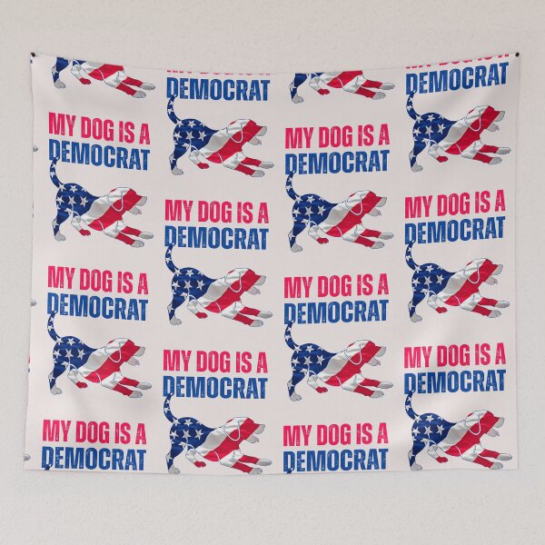 Item preview, My Dog Is A democrat Doggy Lover designed and sold by erozzz.