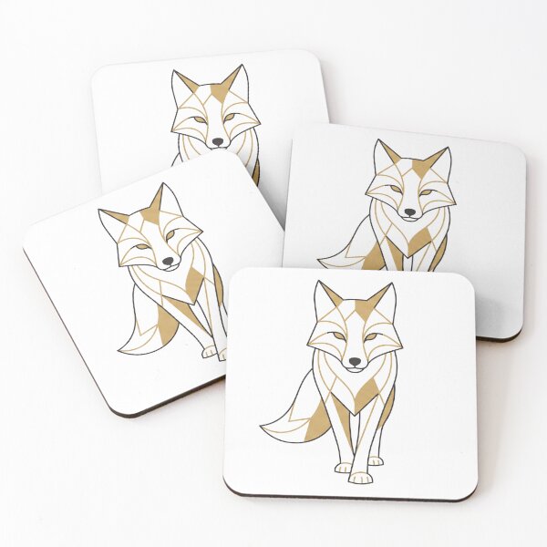 Item preview, Art Deco Fox Mascot designed and sold by Modern Mascot Archive.