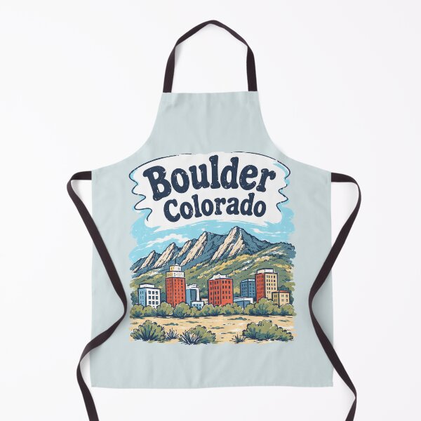 Item preview, Boulder Colorado Colorful City Landscape designed and sold by HowToCanadian.