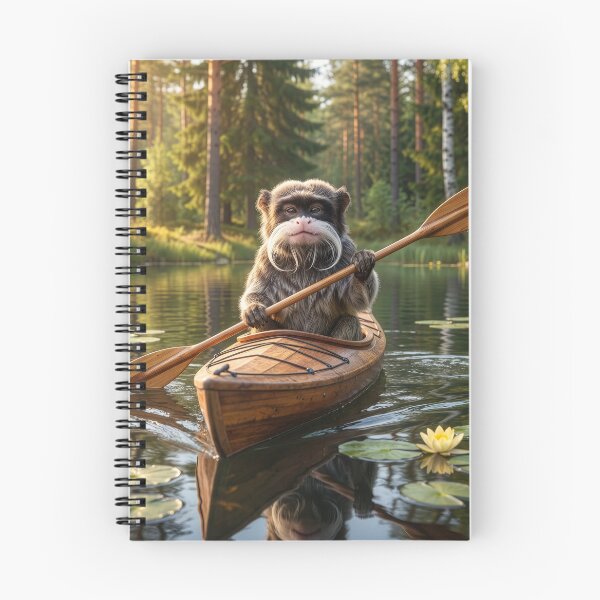 Item preview, Emperor Tamarin Monkey Floats a Minnesota Lake designed and sold by Tridentulus.