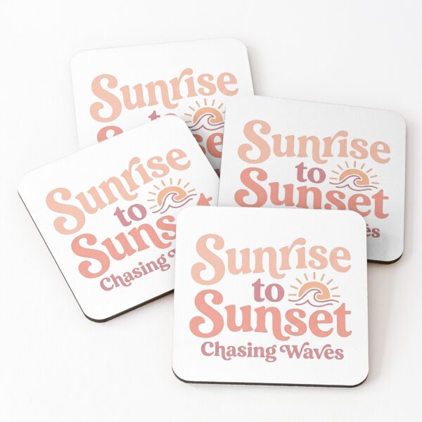 Item preview, Sunrise to Sunset Chasing Waves Beach Design designed and sold by Mialunaa.