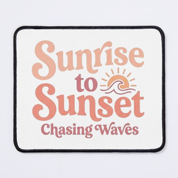 Item preview, Sunrise to Sunset Chasing Waves Beach Design designed and sold by Mialunaa.