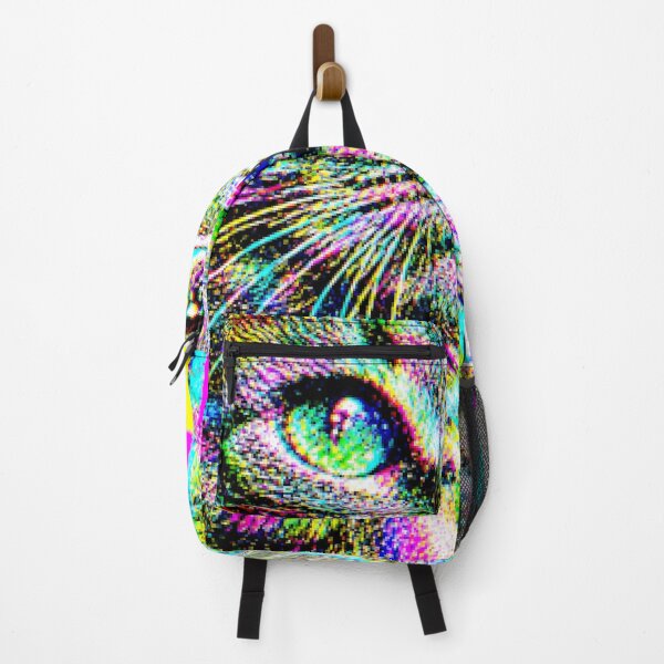 Item preview, Adversarial Glitch Cat AI Camouflage Cyberpunk Pixel Art designed and sold by AnnSign.