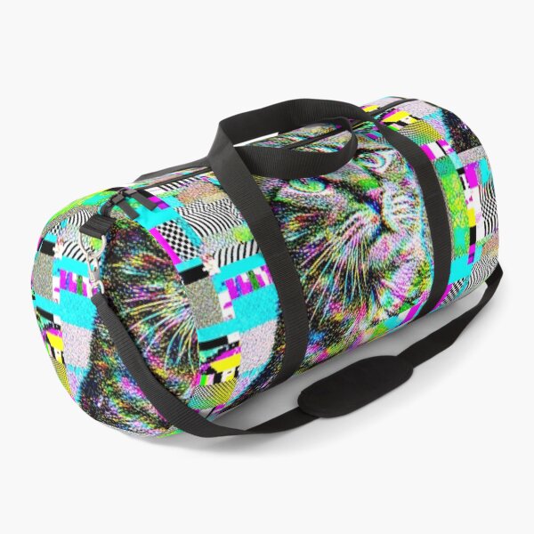 Item preview, Adversarial Glitch Cat AI Camouflage Cyberpunk Pixel Art designed and sold by AnnSign.