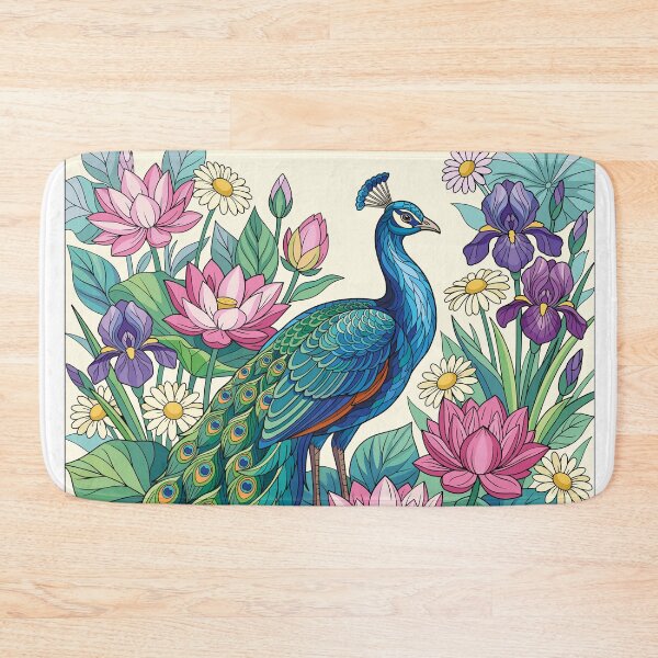 Item preview, Colorful Peacock  designed and sold by Alla Gill.