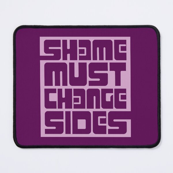Item preview, Shame must change sides - pink typography art designed and sold by kobyakov.