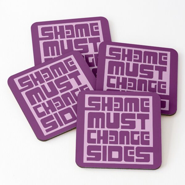 Item preview, Shame must change sides - pink typography art designed and sold by kobyakov.