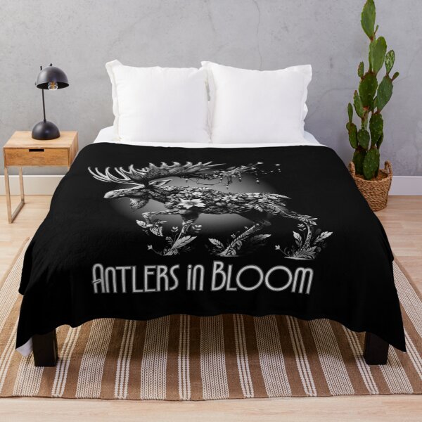 Item preview, Antlers in Bloom – Botanical Moose Moon Illustration designed and sold by PatykArt.