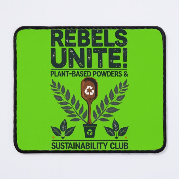 Item preview, REBELS UNITE Sustainability Club - Vintage Eco Plant Based Powder Art designed and sold by Structure-Blue.