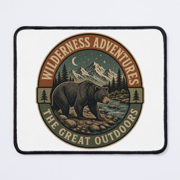 Item preview, Vintage Grizzly Bear Wilderness Adventures National Park Tshirt designed and sold by RustyGhostWear.